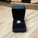 Gold Plated Oval Stone Ring