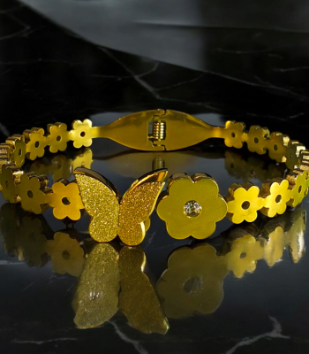 Golden Butterfly Bracelet for Women