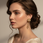 Luxury Floral Gold Plated Earrings
